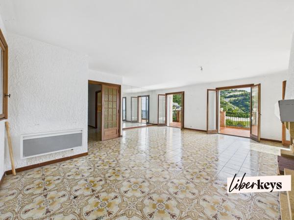 Èze – Vue mer panoramique, dernier étage de villa – 118 m² + 60 m² de terrasse