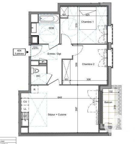 Appartement 3 pièces de 62 m² à Villemomble (93250)