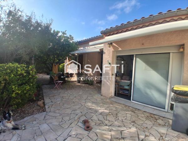 Maison vendue louée - plain pied - jardin 384 m²