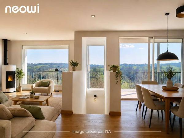 Maison T5 au CALME avec VUE DÉGAGÉE et PISCINE