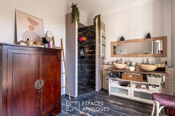 Maison de ville rénovée avec son jardin plein sud