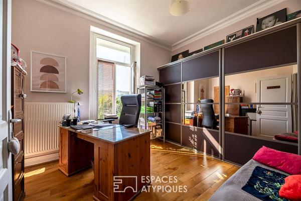 Maison de ville rénovée avec son jardin plein sud