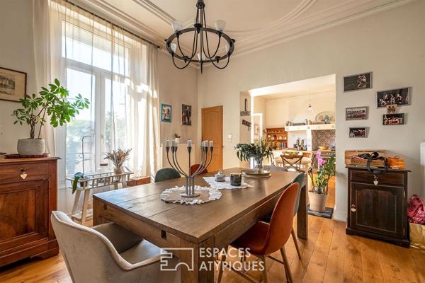 Maison de ville rénovée avec son jardin plein sud