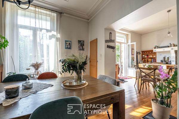 Maison de ville rénovée avec son jardin plein sud