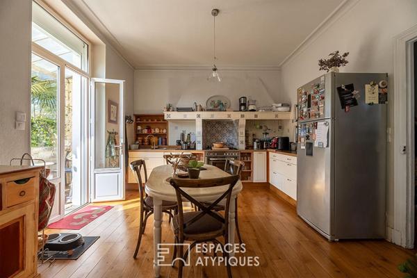 Maison de ville rénovée avec son jardin plein sud