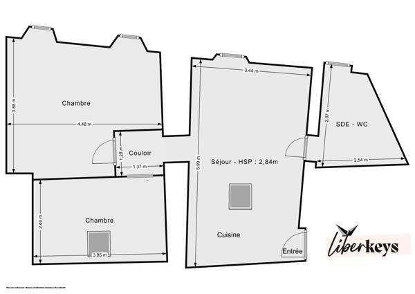 Appartement Type 3 très lumineux à vendre à Tourves 83170