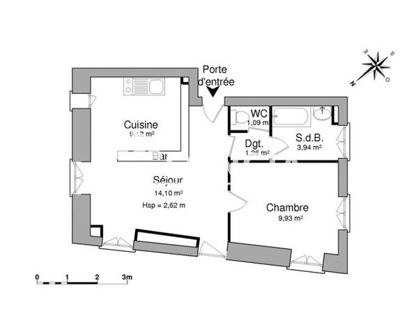 Location Appartement 2 pièces 39.44 m² - 60 RUE ALBERT LABROUSSE Vernouillet 78540