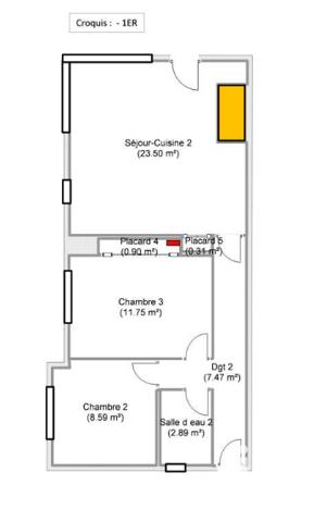 Appartement à vendre 3 pièces 56 m² Cucq