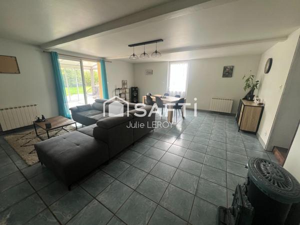 Maison de campagne de 111m², située à Blandouet-Saint-Jean (53270)