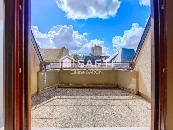 Plein centre, T2 avec terrasse et garage