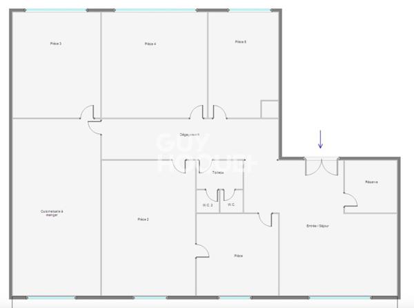 Appartement à vendre de 7 pièces de 146.6 m²