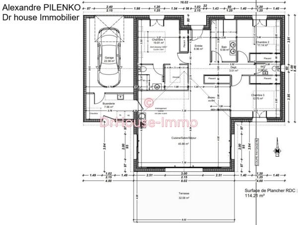 Maison à vendre 5 pièces de 114 m²