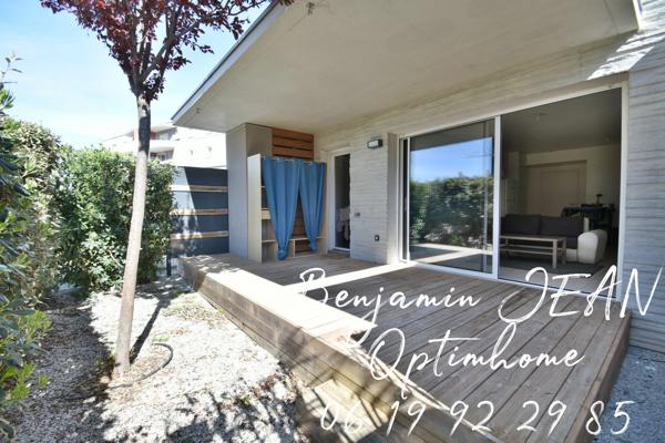 À vendre – Appartement récent 2 pièces en rez-de-chaussée avec terrasse et jardinet