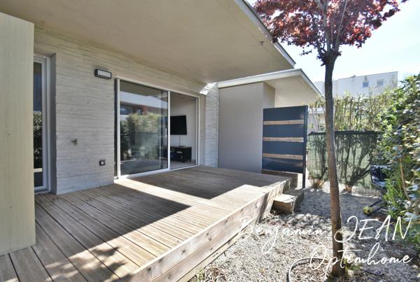 À vendre – Appartement récent 2 pièces en rez-de-chaussée avec terrasse et jardinet