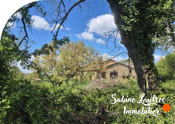 Lombers (81120) Maison en pierres avec vue exceptionnelle – charme, potentiel et dépendances