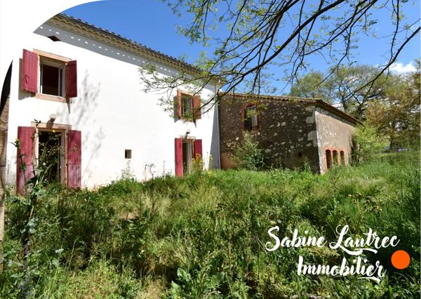 Lombers (81120) Maison en pierres avec vue exceptionnelle – charme, potentiel et dépendances