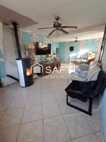 Maison 145 m² édifiée sur un terrain de 455 m² Grange,Terrain, Terrasse