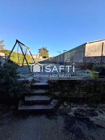 Maison 145 m² édifiée sur un terrain de 455 m² Grange,Terrain, Terrasse