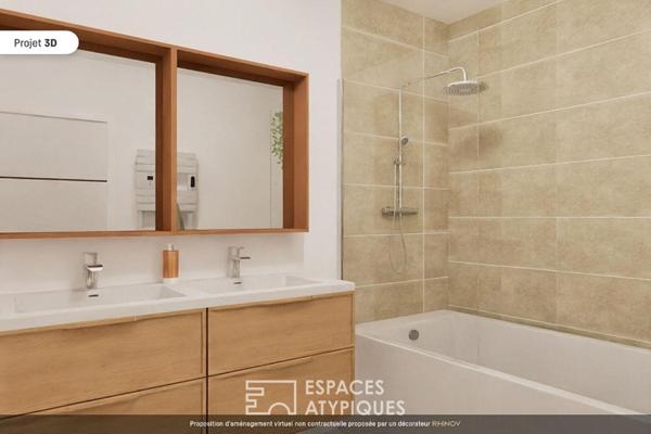 Maison neuve avec toit terrasse