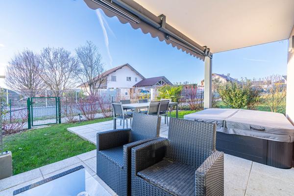 EN EXCLUSIVITE - Appartement Villaz 2 pièces 45.59 m2 - Cave - Garage - Jardin