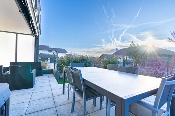 EN EXCLUSIVITE - Appartement Villaz 2 pièces 45.59 m2 - Cave - Garage - Jardin