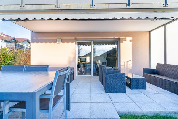EN EXCLUSIVITE - Appartement Villaz 2 pièces 45.59 m2 - Cave - Garage - Jardin