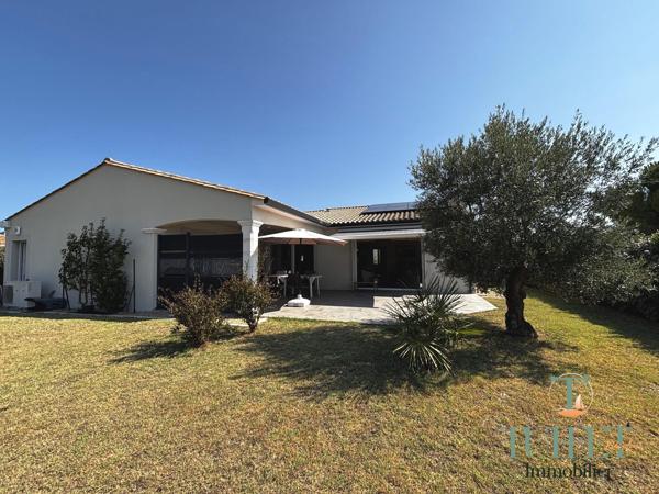 Coup de coeur-Maison de plain-pied de 134 m2 sur 1099 m2 de terrain-Garage 50 m2
