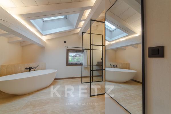 Chalet contemporain face aux montagnes