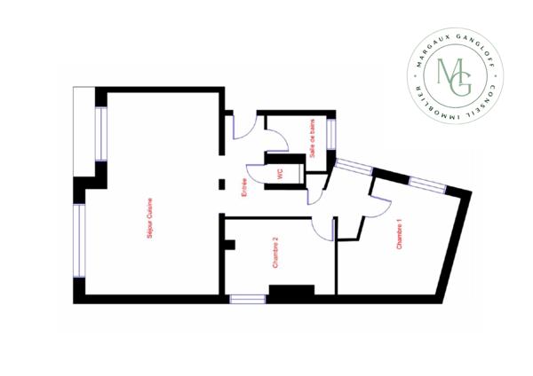 Appartement 3 pièces - 65 m² Exclusivité efficity