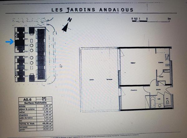 Appartement 2 pièces 48.99 m2
