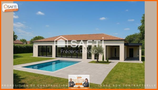 Terrain 949 m² libre constructeur, exposé sud