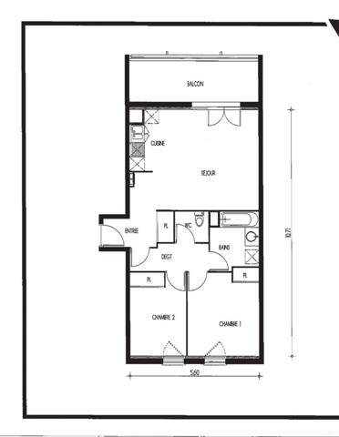 Appartement à vendre 3 pièces VILLENAVE D'ORNON (33)