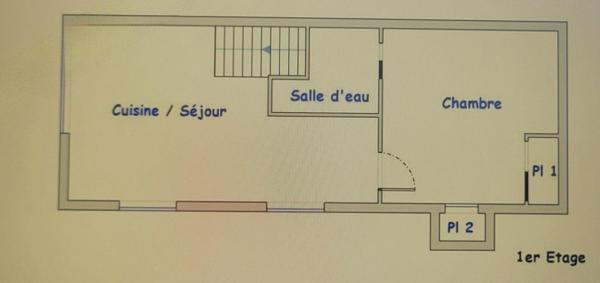 Appartement T2 de 30m², une chambre et mezzanine 4 couchages, à deux pas des thermes, allée Etigny, télécabines.
