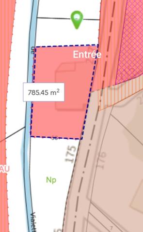 Lamothe-Capdeville (82130) TERRAIN surface totale 4304 m2 - DONT 780 m2 constructible