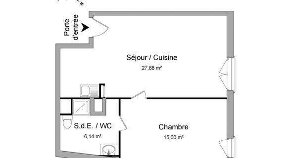 Location Appartement 2 pièces 49.62 m² - Rosny-sous-bois 93110