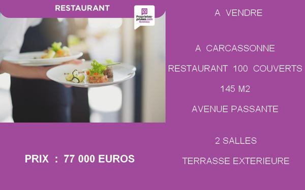 11000 Carcassonne - Fonds de commerce Restaurant