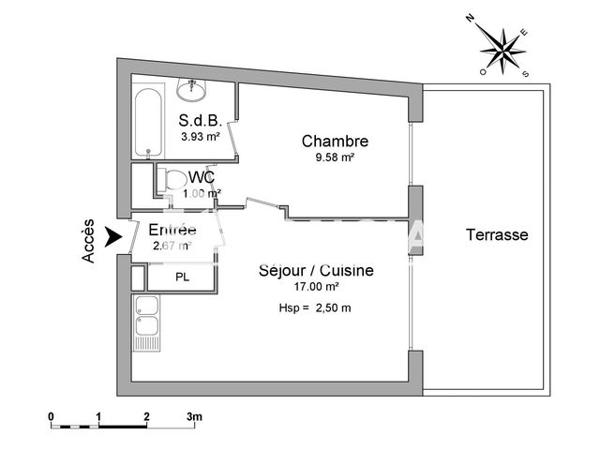 Location Appartement 2 pièces 34.2 m² - 20 RUE OLYMPE DE GOUGE Chalezeule 25220