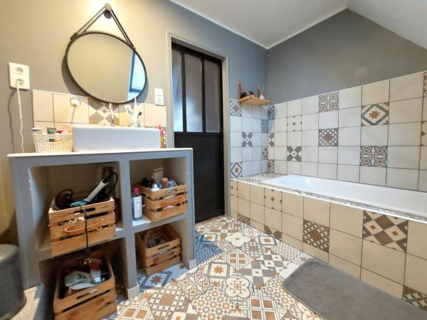 Bray-sur-Seine, maison rénovée plus grange sur terrain clos.