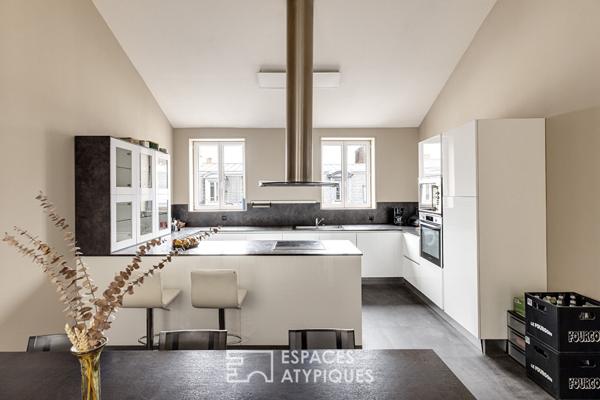 Appartement en dernier étage et terrasse sur les toits du Vieux-Lille