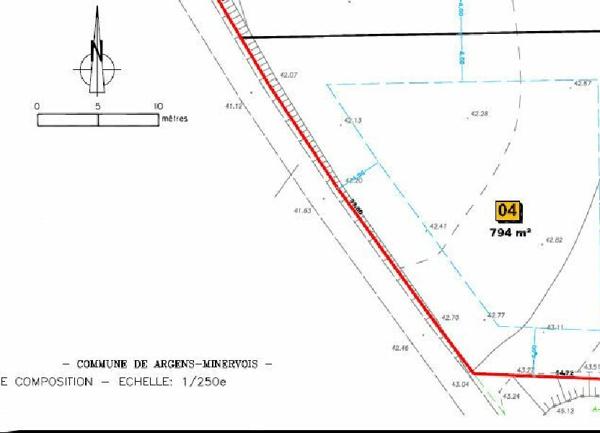 Terrain à vendre    Argens-Minervois