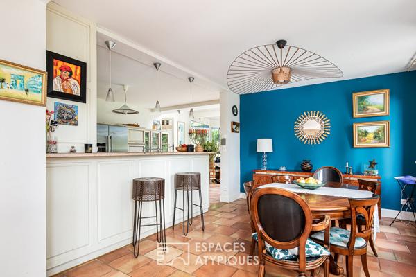 Ensemble immobilier de caractère et son parc paysagé avec piscine