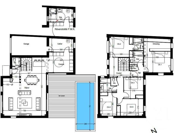 Maison à vendre  6 pièces - 179,60 m2 BORDEAUX - 33