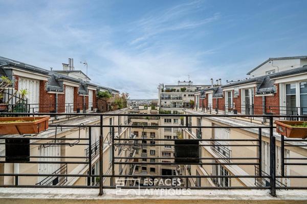 Écrin traversant avec terrasse filante à Jasmin