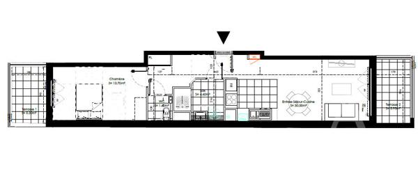 Appartement 2 pièces 50m2 VEFA Avenue Gabriel Péri