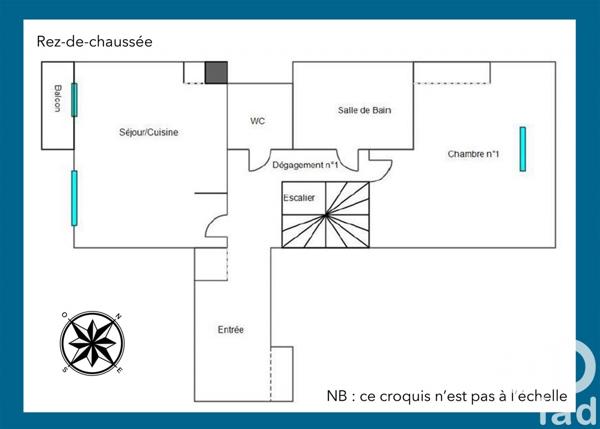Duplex 4 pièces de 96 m² à Nantes (44100)