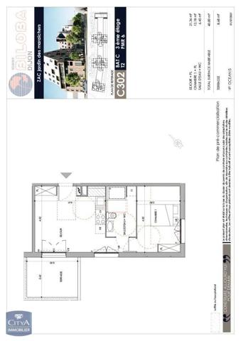 Appartement à louer 2 pièces 40m² Dijon (21000)