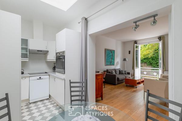 Appartement dans une maison avec jardin, quartier Commerce