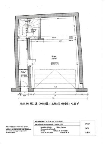 IMMEUBLE CENTRE NIORT 2T2  AVEC TRAVAUX ET GARAGE