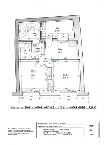 IMMEUBLE CENTRE NIORT 2T2  AVEC TRAVAUX ET GARAGE