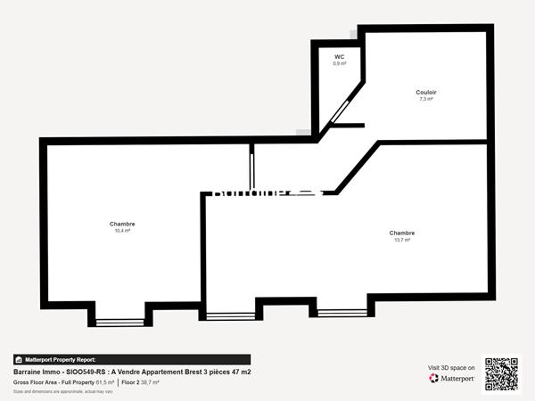 Vente appartement à Brest, 3 pièces 47m²